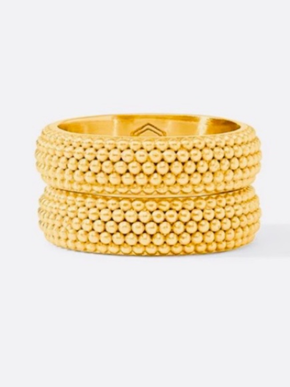 NEW! Julie Vos Beaded Gold Rings NWT